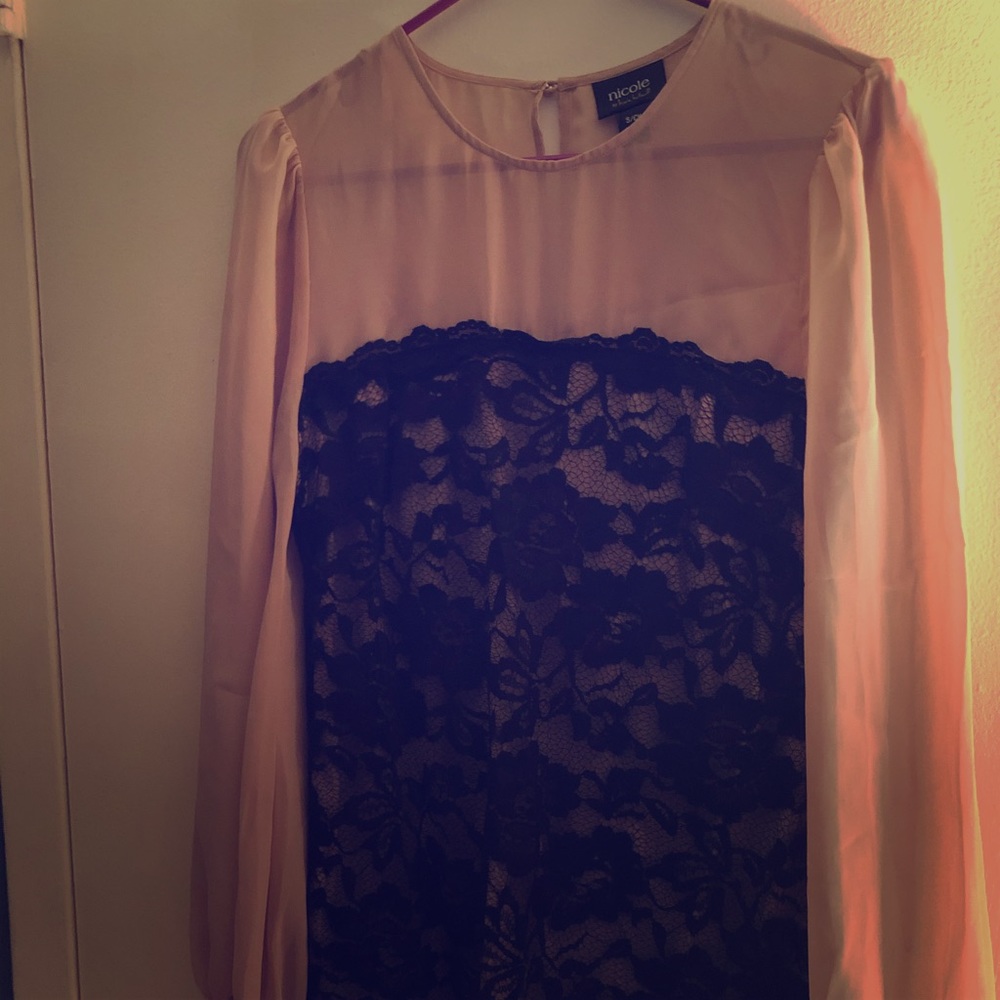 Black and creamy long shirt